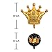 40Inch Gold Crown Balloons Foil Helium Balloons for Birthday Wedding Baby Shower Party Decoration (Gold and Black)
