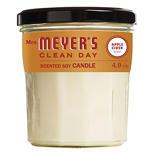 Mrs. Meyer's Clean Day Scented Soy Candle, Apple Cider Scent, 4.9 Ounce Candle