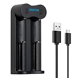 BESTON 18650 Battery Charger 2 Slot 18650 16340 16650 17650 17670 18350 18490 18500 20700 21700 26650 3.7V Li-ion Rechargeable Battery USB Charger
