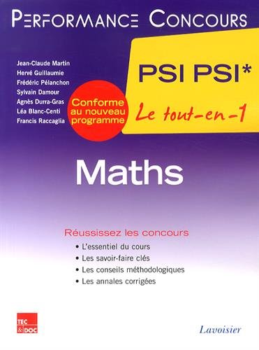 Maths, 2e année PSI PSI*