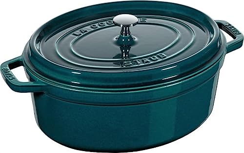 STAUB Gietijzeren brander/cocotte, ovaal 33 cm, 6,7 l, La Mer