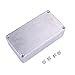 Niceou Effect Foot Pedal Aluminum Metal Stomp Box Case Enclosure for Guitar Silver