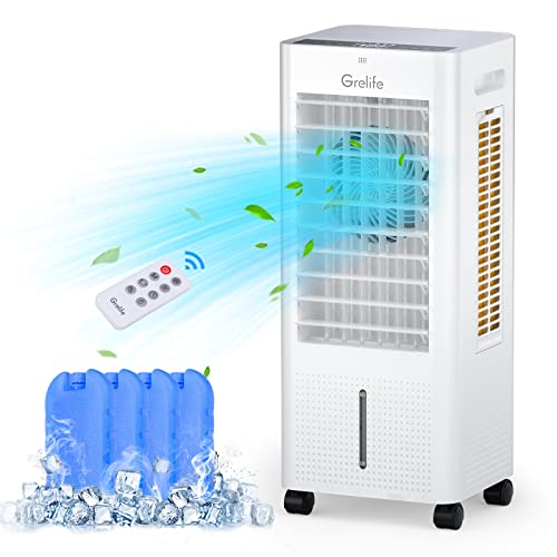 Grelife Evaporative Air Cooler, 3-IN-1 Portable Air