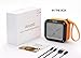Ancord Waterproof Bluetooth Speaker with FM Radio IPX6 Portable for Outdoor 12 Hours Playtime Silicon Strap for Hanging (Orange)