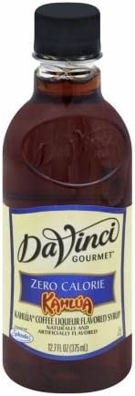 DaVinci Gourmet Syrup, Zero Calorie, Kahlua Coffee Liqueur Flavored - 12.7 fl oz 6 Bottles