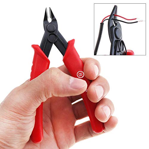 Wire Cutter - Flush Cutter Micro Shear Wire Cutters Precision Side Cutters 45 Degree for Electronics Aluminum Jewelry 3D Printer, 5inch