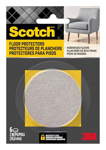 Scotch SP807-NA Felt Pads, Beige, 2 Round