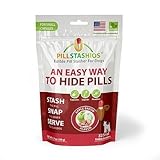 PillStashios - Pill Treat Pockets for Dogs, Easy Pill-Masker for Liquid, Powder and Capsule Medicine, Grain-Free, Gluten Free, Soy Free Pill Pouch in Apple Bacon Flavor, for Small Pills