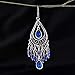 Fashion Chandelier Earrings For Women BoHo Dangle Indian Earrings EAG080 Blue