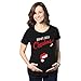 Crazy Dog T-Shirts Bumps First Christmas Maternity Shirt Funny Holiday Party Tee for Pregnant Women