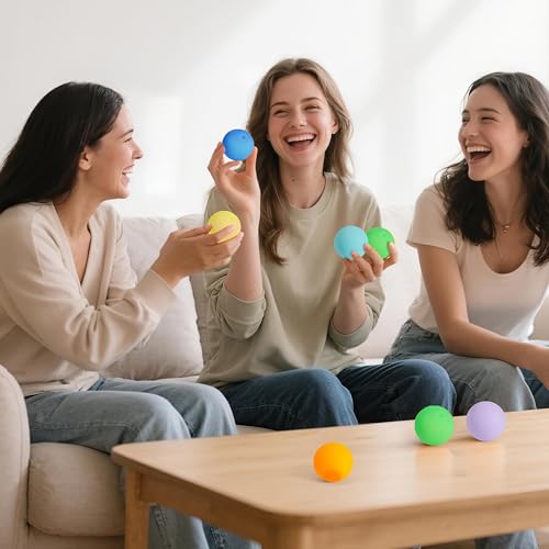 JOYIN - Pack of 9 Slow Recovery Stress Balls, Soft Sensory Toys for Adults, Manual Therapy Balls for Anxiety Management, Great for Gifts