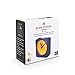 Marathon Analog Desk Alarm Clock with Auto Night Light, Blue/White - Silent Smooth Sweep - Alarm & Snooze Functions - Two AAA Batteries Included