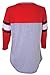 Ultra Game Women's Standard T Raglan Baseball 3/4 Long Sleeve Tee Shirt, Heather Gray, Medium