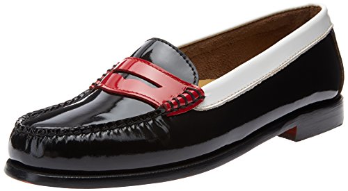 G.H. Bass & Co. Women's Wayfarer P Penny Loafer, Black Multi, 9.5 M US