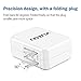 XUZOU iPhone Charger,4.8A 24W 3-Port USB Portable Travel Wall Charger Adapter with Foldable Plug+6FT Extra Long Apple Lightning Cable Charging Cord for iPhone 7/7Plus/6S/6S Plus/6/5S/SE/5C