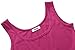 Herou Women Summer Beach Casual Flared Midi Tank Dress (Medium, Rose)