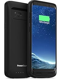 powerbear Samsung Galaxy S8 Plus Batería Funda [5000 mAh] de alta capacidad de la batería Cargador de batería externa para Galaxy S8 + (hasta 140  extra), color negro [garantía de 24 meses)]