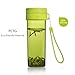 emoi 16 oz Drinking Water Bottle with Tea Infuser and Portable strap, Toddler and Kids Water Bottle for Home Office Desk, Sports, Outdoors use (H1082G)