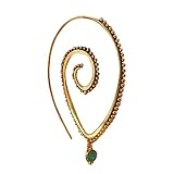 Malloom Women Bohemian Vintage Big Circles Hoop Earrings Jewelry (D)