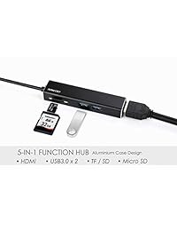 Saicoo; Adaptador Micro USB OTG a USB; Adaptador de lector de tarjetas SD y Micro SD con conector OTG USB 2.0 macho y Micro USB macho para smartphone y tabletas PC con función OTG, Notebook, Tipo C HUB