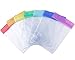 Rainbow Colour Waterproof Type PVC ID Card Holder Clear Vertical 7 Pack
