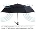 Fidus Compact Windproof Vented Automatic Travel Umbrella With Double Canopy - Large Lightweight Folding Car Golf Umbrella for Women Men Kids-black