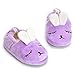 ESTAMICO Toddler Girls' Bunny Slipper Cartoon Rabbit Warm Winter House Shoes, Purple, US 5-6 M