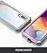 Galaxy A50 Rugged Clear Case, Poetic Full-Body Hybrid Shockproof Bumper Cover, Built-in-Screen Protector, Guardian Series, Case for Samsung Galaxy A50 (2019 Release), Pink/Clear