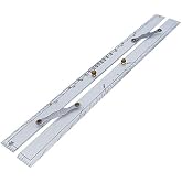 TOOGOO Parallel Ruler 450MM, Transparent Plastic, Injection Molded, Drafting Tool