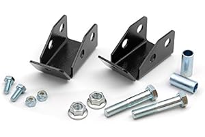 Rough Country Rear Shock Relocation Brackets for 97-06 Jeep Wrangler TJ - 1185