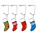 Christmas Stocking Holders - Non-Slip Safety Fireplace & Mantel Hooks for Christmas Party Decoration (Silver, 10)