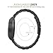 MoKo Band Compatible for Samsung Gear S2 Classic/Galaxy Watch 42mm, Universal Stainless Steel Strap for Samsung Gear S2 Classic SM-R732 & SM-R735 / Gear Sport/Motorola Moto 360 2nd, Black