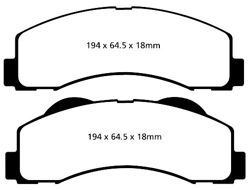 EBC Brakes DP61855 6000 Series Greenstuff Truck and SUV Brake Pad
