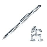 Magnetic Polar Pen, Stylus Pen, Magnet Gel Pen and Touch Screen Pen, Fidget Toy, can be Transformed into a Variety of Creative (Silver)