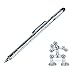 Magnetic Polar Pen, Stylus Pen, Magnet Gel Pen and Touch Screen Pen, Fidget Toy, can be Transformed into a Variety of Creative (Silver)