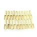 WEFOO 20 PACK Mini Wooden Scoops Bath Salt Spoon for Bath Salts Essential 75x25x19mm