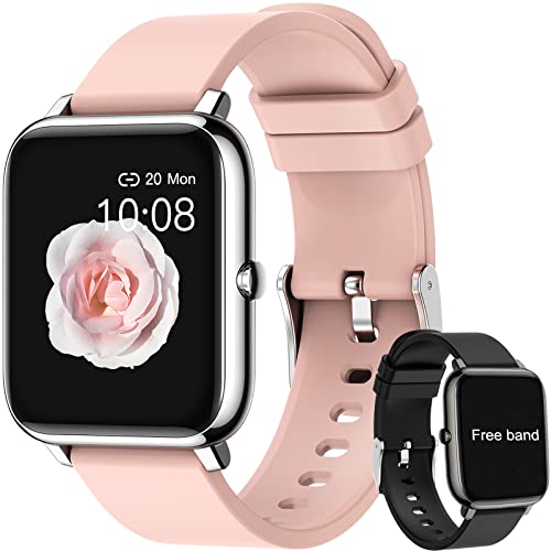 Salandens Smartwatch, Reloj Inteligente Mujer y Hombre Smartwatch Presion Arterial Monitor Pulser, Impermeable IP67,con Monitor De Frecuencia Cardíaca, Monitor De Calorías, Podómetro,GPS, etc