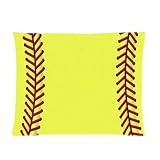 Yellow Softball Custom Pillowcase Standard Size 20x26 CP-1518