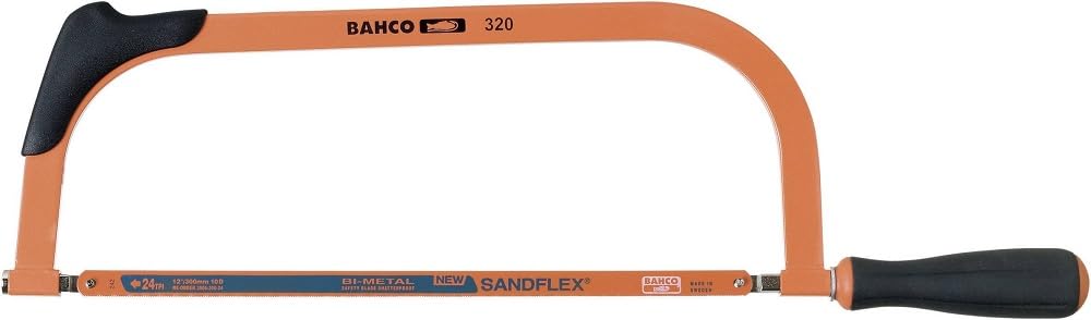 Bahco 320 "Traditional Hand Hacksaw Frame, Multi-Colour, 504 mm