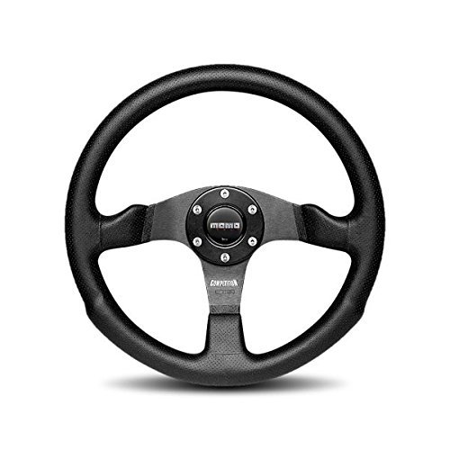 MOMO COM35BK0B Competition 350 mm Leather Steering Wheel (Certified Refurbished)