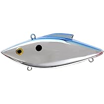 Rat-L-Trap Mini leurre piège, dos chromé/bleu, 1/4 oz