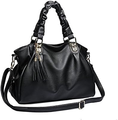 Amazon レディース バッグ フリンジ ショルダーバッグ 秋物 冬物 斜めがけ ハンドバッグ Lpsh0001 黒 斜めかけバッグ
