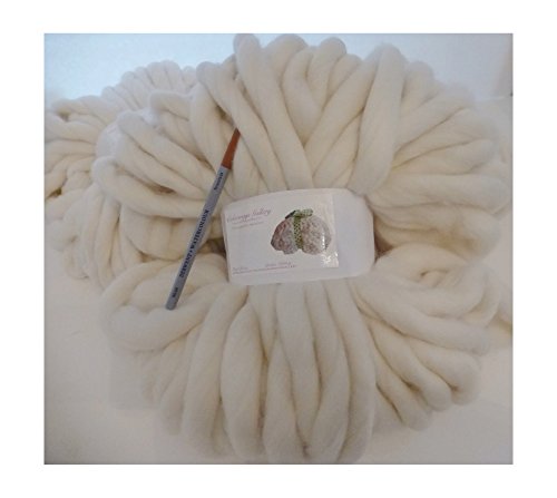 Giant Yarn, Natural, Merino SMOOSH Yarn, Super Chunky, Supersoft