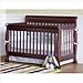 Bundle-87 Kalani 4-in-1 Convertible Crib with Toddler Rail in Cherry (2 Pieces)