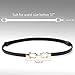 JASGOOD Leather Skinny Women Belt Ladies Thin Waist Belts Plus Size Adjustable for Jeans Pants Dresses with Metal Buckle