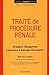 Traité de procédure pénale (CORPUS - SERIE) by 