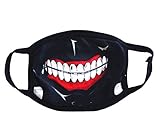 Mouth Mask Anime Simulated Zip Teeth Cosplay Face Mask Props Accessories for Boys Girls