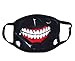 Mouth Mask Anime Simulated Zip Teeth Cosplay Face Mask Props Accessories for Boys Girls