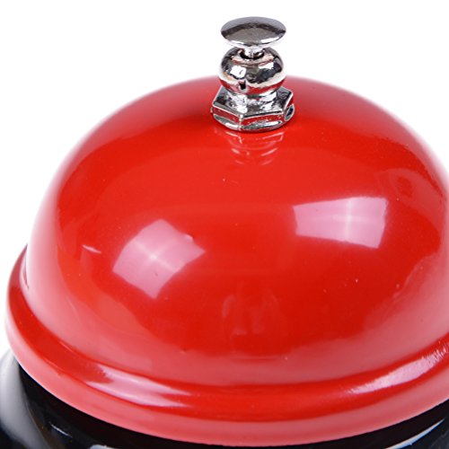 Retro Classical Red Call Bell Ring Bell Toy Party Prop for Family Restaurant Bar
