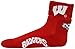 donegal bay NCAA Wisconsin Badgers Quarter Socks, One Size, Red